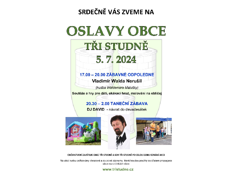 OSLAVY OBCE TŘI STUDNĚ 5. 7. 2017